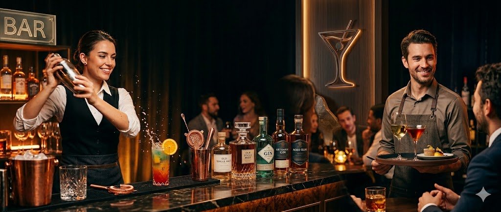 Luxury bartending event